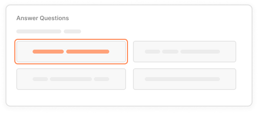 Step 02: Answer a few questions while our AI generates your application automatically.